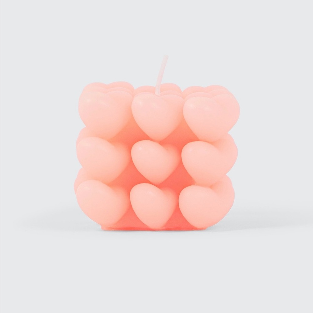 Heart Bubble Candle